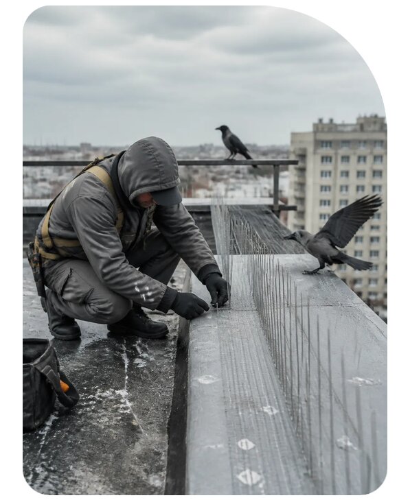 Защита от ворон под ключ в Владимире по цене от 5188 р. | Сенат-Вдм